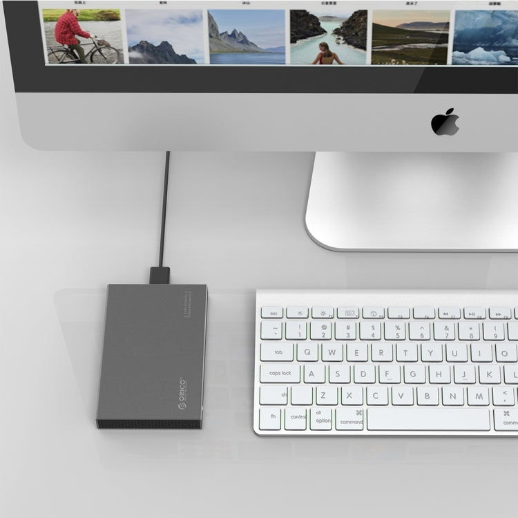 Frendorf | ORICO 2518S3 USB3.0 Externe Festplattengehäuse für 7mm & 9.5mm 2.5 Zoll SATA HDD / SSD (Silber)