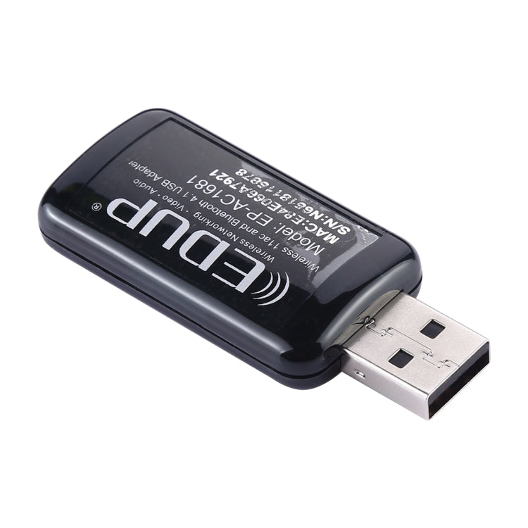 Frendorf | EDUP EP-AC1681 2 in 1 AC1200Mbps 2.4GHz & 5.8GHz Dual Band USB WiFi Adapter Externe Netzwerkkarte mit Bluetooth 4.1 Funktion
