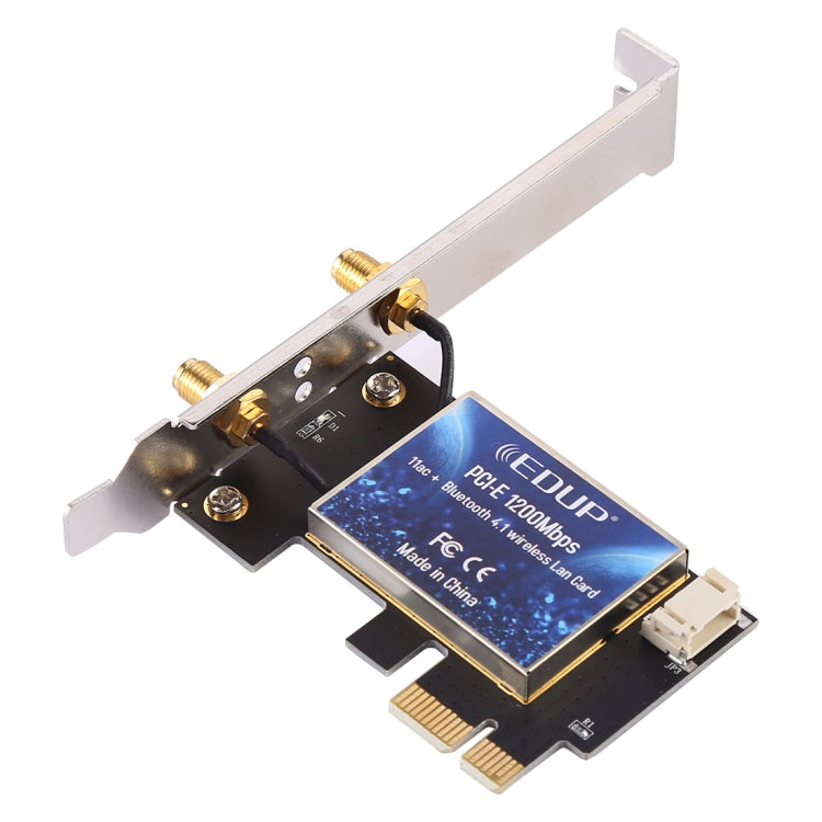 Frendorf | EDUP EP-9620 2 in 1 AC1200Mbps 2.4GHz & 5.8GHz Dual Band PCI-E 2 Antenne WiFi Adapter Externe Netzwerkkarte + Bluetooth