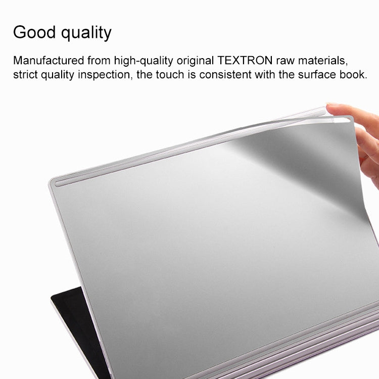 Frendorf | 4 in 1 Notebook Shell Schutzfolie Aufkleber Set für Microsoft Surface Book 13,5 Zoll (Grau)