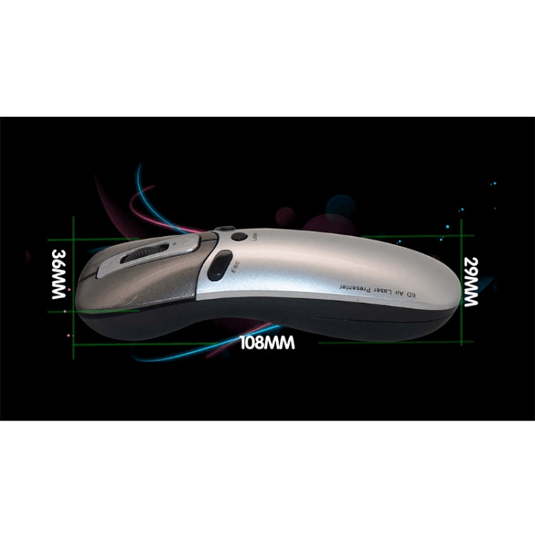 Frendorf | PR-05 2.4G Wireless 6D Gyroskop Fly Air Maus Laser Pointer Stift Presenter für PC / Laptop Lehre Konferenz Vortrag