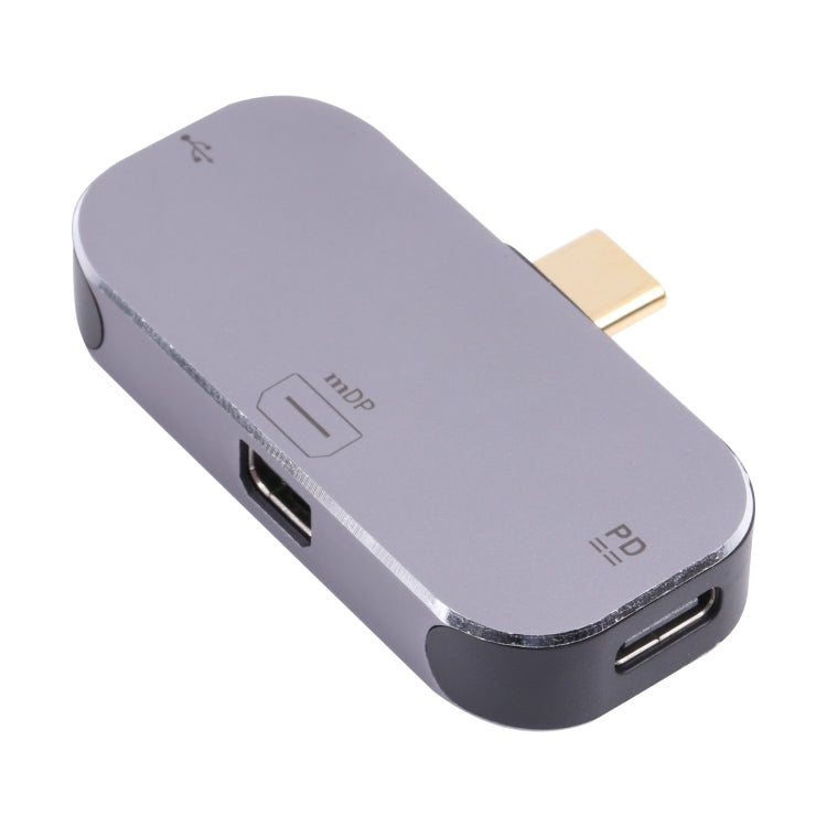 Frendorf | 3 in 1 USB-C / Type-C Stecker zu Dual USB-C / Type-C + Mini DP Buchse Adapter
