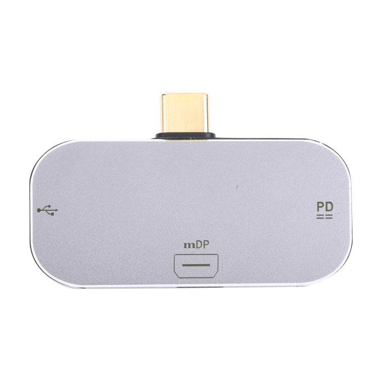 Frendorf | 3 in 1 USB-C / Type-C Stecker zu Dual USB-C / Type-C + Mini DP Buchse Adapter