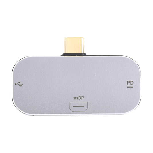 Frendorf | 3 in 1 USB-C / Type-C Stecker zu Dual USB-C / Type-C + Mini DP Buchse Adapter