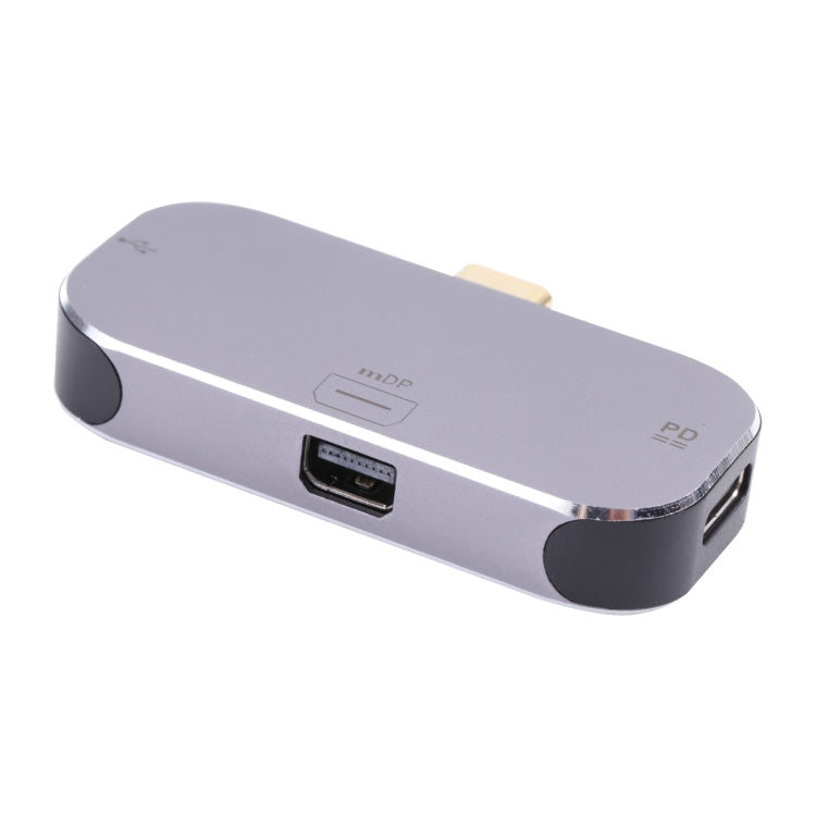 Frendorf | 3 in 1 USB-C / Type-C Stecker zu Dual USB-C / Type-C + Mini DP Buchse Adapter
