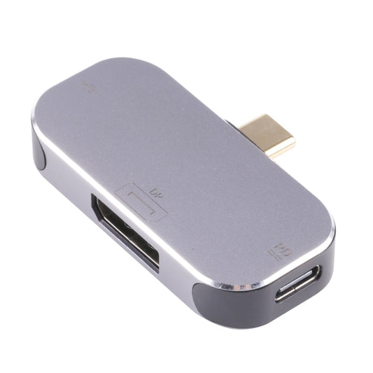 Frendorf | 3 in 1 USB-C / Type-C Stecker zu USB-C / Type-C Lade + USB + DP Buchsenadapter