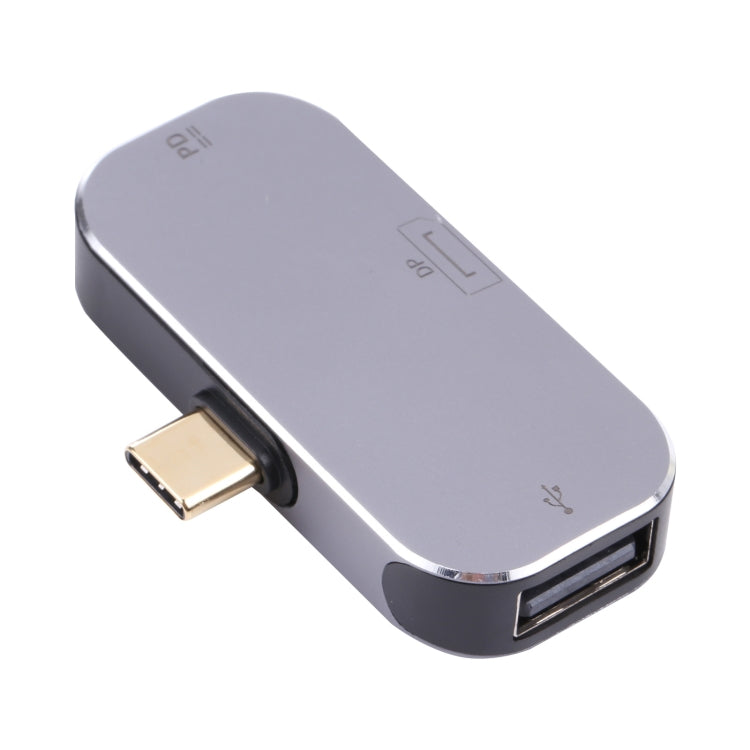 Frendorf | 3 in 1 USB-C / Type-C Stecker zu USB-C / Type-C Lade + USB + DP Buchsenadapter