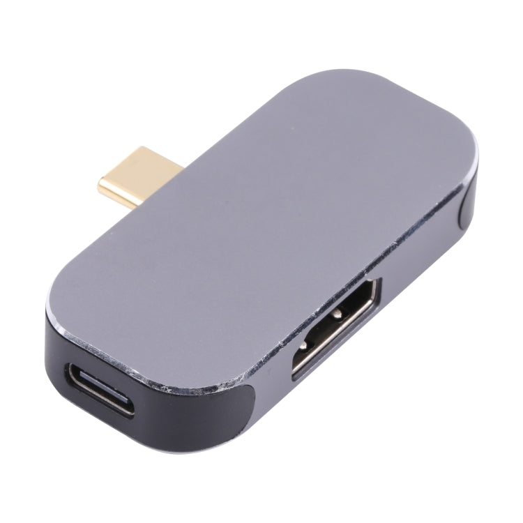 Frendorf | 3 in 1 USB-C / Type-C Stecker zu USB-C / Type-C Lade + USB + 4K 60Hz HDMI Weiblich Adapter