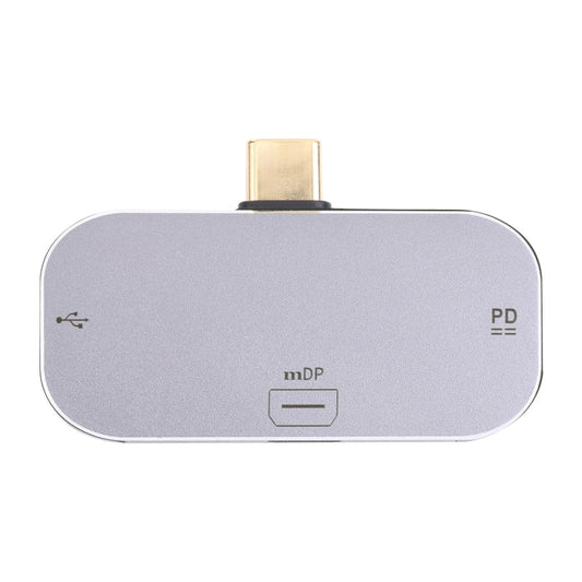 Frendorf | 3 in 1 USB-C / Type-C Stecker zu USB-C / Type-C Lade + USB + Mini DP Buchse Adapter