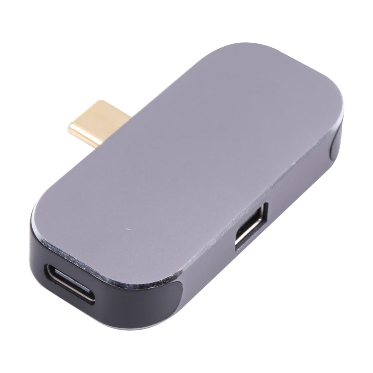 Frendorf | 3 in 1 USB-C / Type-C Stecker zu USB-C / Type-C Lade + USB + Mini DP Buchse Adapter