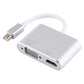 Frendorf | 2 in 1 4Kx2K Mini DisplayPort zu VGA & HDMI Adapter (Silber)