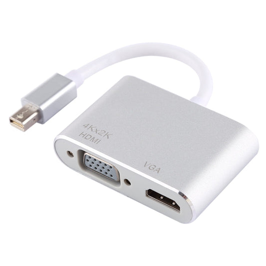 Frendorf | 2 in 1 4Kx2K Mini DisplayPort zu VGA & HDMI Adapter (Silber)