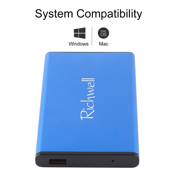 Frendorf | Richwell SATA R2-SATA-1TGB 1TB 2.5 Zoll USB3.0 Super Speed Schnittstelle Mobile Festplatte (Blau)