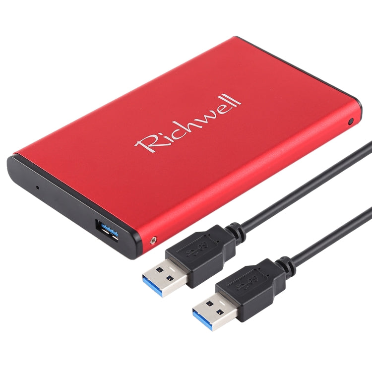 Frendorf | Richwell SATA R2-SATA-1TGB 1TB 2.5 Zoll USB3.0 Super Speed Schnittstelle Mobile Festplatte (Rot)