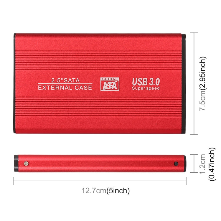 Frendorf | Richwell SATA R2-SATA-1TGB 1TB 2.5 Zoll USB3.0 Super Speed Schnittstelle Mobile Festplatte (Rot)