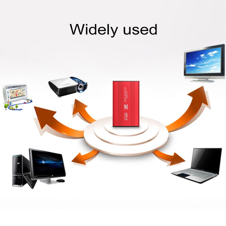 Frendorf | Richwell SATA R2-SATA-1TGB 1TB 2.5 Zoll USB3.0 Super Speed Schnittstelle Mobile Festplatte (Rot)