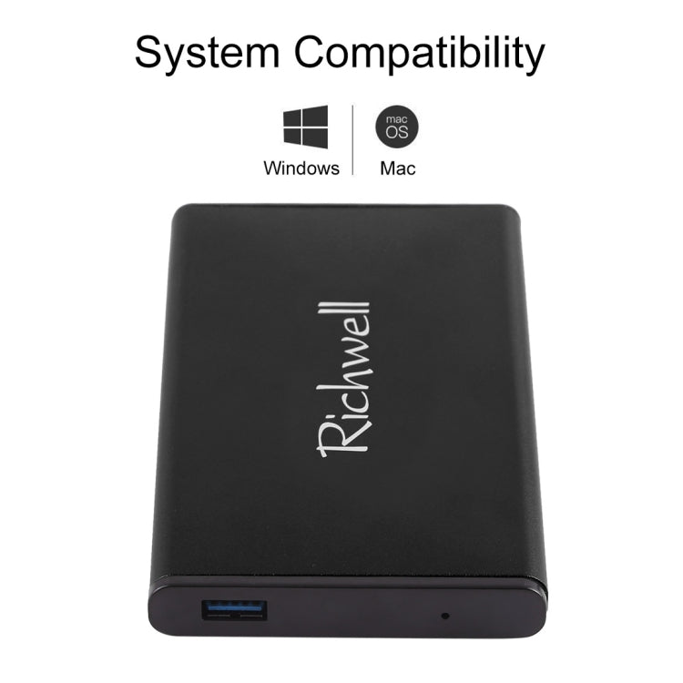 Frendorf | Richwell SATA R2-SATA-320GB 320GB 2,5 Zoll USB3.0 Super Speed Schnittstelle Mobile Festplatte (Schwarz)