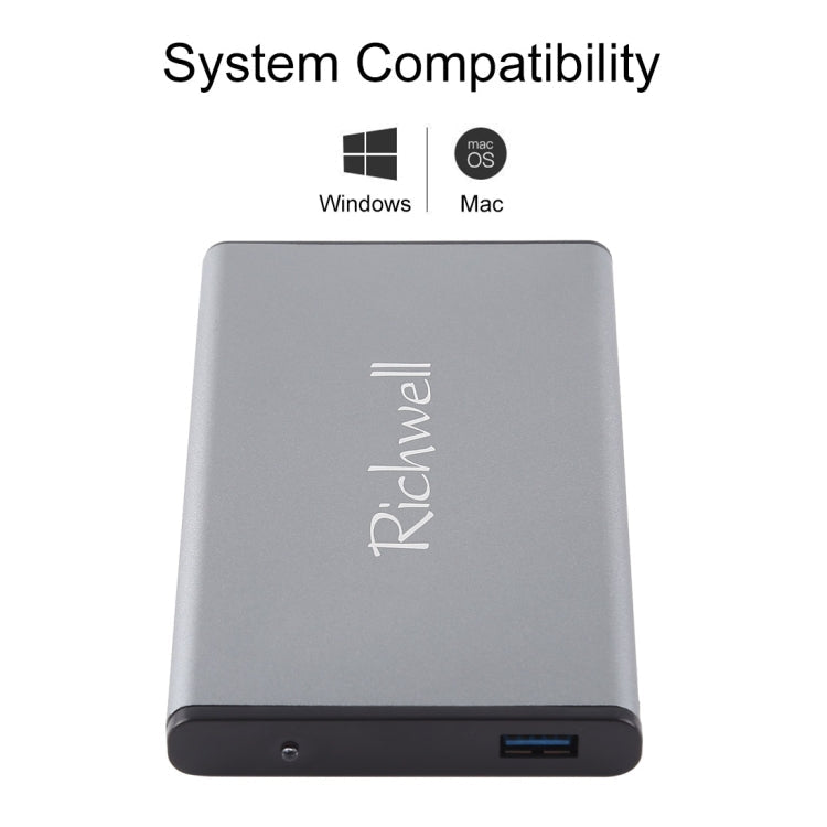 Frendorf | Richwell SATA R2-SATA-320GB 320GB 2.5 Zoll USB3.0 Super Speed Schnittstelle Mobile Festplatte (Grau)