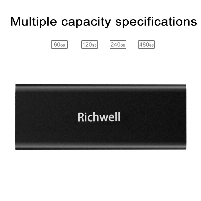 Frendorf | Richwell SSD R280-SSD-240GB 240GB Mobile Festplattenlaufwerk für Desktop-PC (Schwarz)