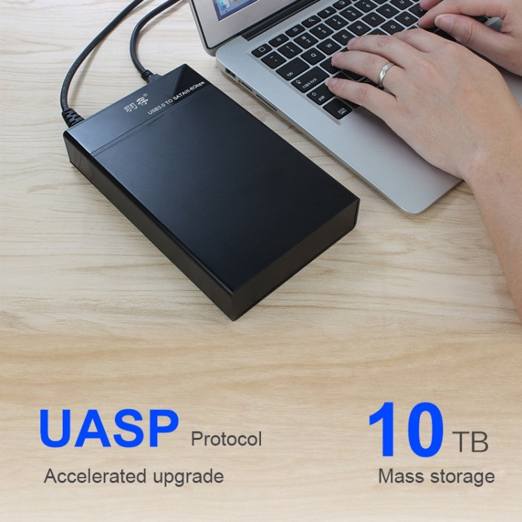Frendorf | Universelles SATA 2.5 / 3.5 Zoll USB3.0 Schnittstelle Externes Solid State Drive Gehäuse für Laptops / Desktop-Computer, Die maximale unterstützte Kapazität: 10TB