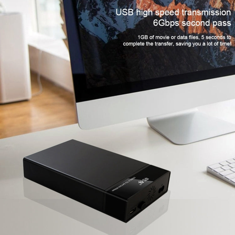 Frendorf | Universelles SATA 2.5 / 3.5 Zoll USB3.0 Schnittstelle Externes Solid State Drive Gehäuse für Laptops / Desktop-Computer, Die maximale unterstützte Kapazität: 10TB