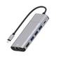 Frendorf | 79591 6 in 1 8 Pin zu RJ45 + HDMI + 8 Pin Laden + 3 USB 2.0 Ports Multifunktionales HUB Konverter Dockingstation