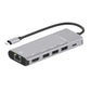 Frendorf | 79591 6 in 1 8 Pin zu RJ45 + HDMI + 8 Pin Laden + 3 USB 2.0 Ports Multifunktionales HUB Konverter Dockingstation