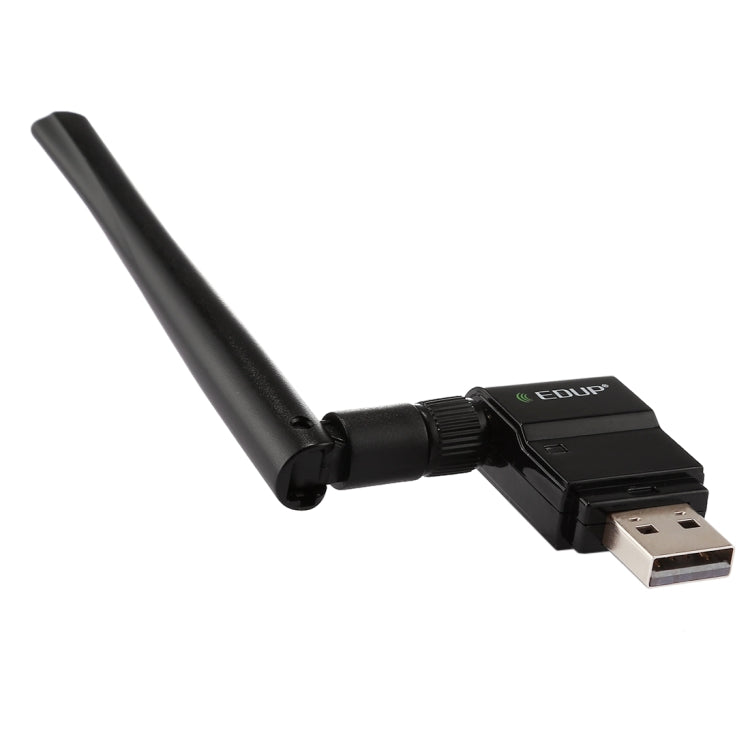 Frendorf | EDUP EP-AC1635 600Mbps Dual Band Wireless 11AC USB Ethernet Adapter 2dBi Antenne für Laptop / PC (Schwarz)