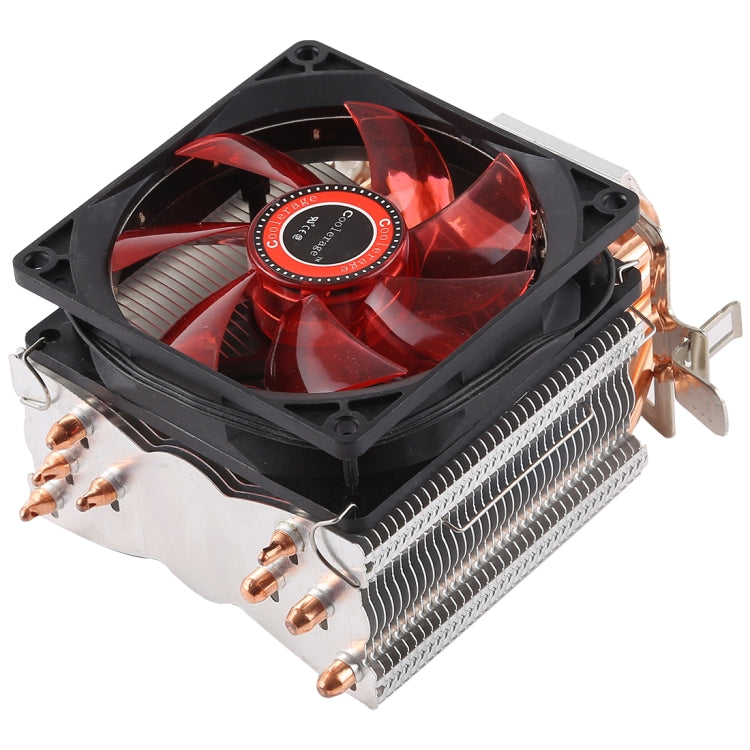 Frendorf | CoolAge L400 DC 12V 1600PRM 40.5cfm Kühlkörper Hydrauliklager Kühlgebläse CPU Kühler für AMD Intel 775 1150 1156 1151 (Rot)