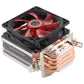 Frendorf | CoolAge L400 DC 12V 1600PRM 40.5cfm Kühlkörper Hydrauliklager Kühlgebläse CPU Kühler für AMD Intel 775 1150 1156 1151 (Rot)