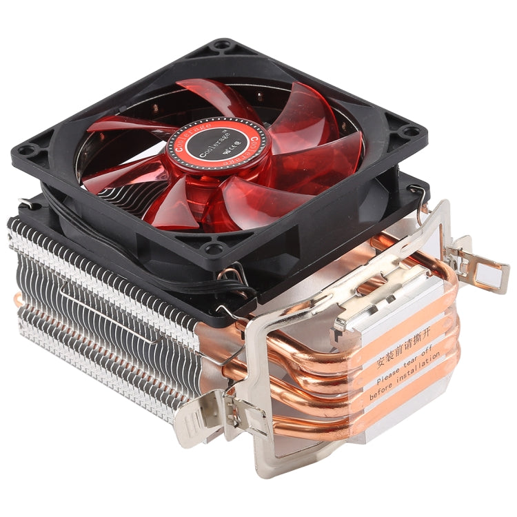 Frendorf | CoolAge L400 DC 12V 1600PRM 40.5cfm Kühlkörper Hydrauliklager Kühlgebläse CPU Kühler für AMD Intel 775 1150 1156 1151 (Rot)