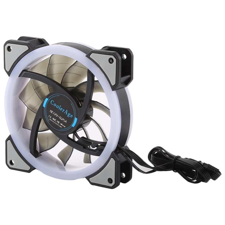 Frendorf | 3 PCS CoolerAge DC 12V - 0.25A 2500PRM Fernbedienung Computer Kühler Kühlgehäuselüfter mit einstellbarem LED