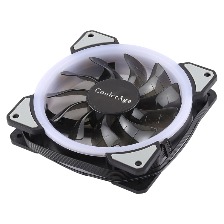 Frendorf | 3 PCS CoolerAge DC 12V - 0.25A 2500PRM Fernbedienung Computer Kühler Kühlgehäuselüfter mit einstellbarem LED