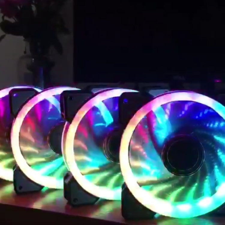Frendorf | 3 PCS CoolerAge DC 12V - 0.25A 2500PRM Fernbedienung Computer Kühler Kühlgehäuselüfter mit einstellbarem LED