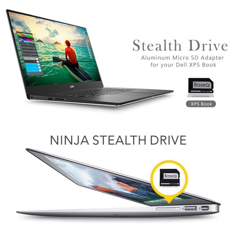 Frendorf | BASEQI Verstecktes Aluminiumlegierung Hochgeschwindigkeits-SD-Kartenetui für Dell Inspiron 7000 14 Zoll Laptop