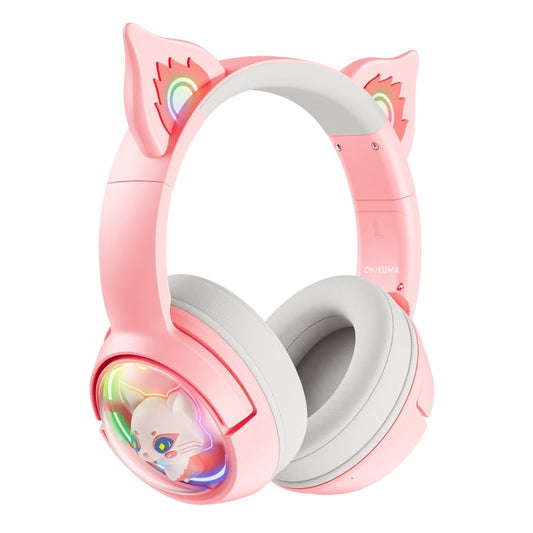 Frendorf | B5 Katzenohr Design USB-C / Type-C RGB Wireless Bluetooth HiFi Headset (Pink)