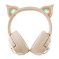 Frendorf | B5 Katzenohr Design USB-C / Type-C RGB Kabelloses Bluetooth HiFi Headset (Beige)