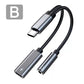 Frendorf | 2in1 PD 60W USB C Schnellladeadapter Typ C zu 3,5 mm Kopfhörer Aux Buchse Audio Konverter