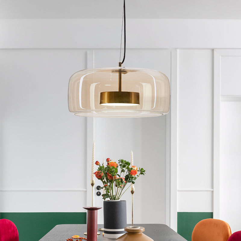 Frendorf | LuminVivo Hotel Glas Pendelleuchte | Modernes Design | Dimmbares LED-Licht