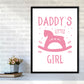 Daddy's Little Girl Rahmen Kunstprint für das Kinderzimmer