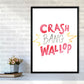 Crash Bang Wallop Aquarell Moderner Druck