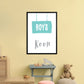 Jungenzimmer Mint Kunstdruck
