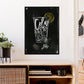 Cuba Libre Cocktail Schwarz Kunstdruck