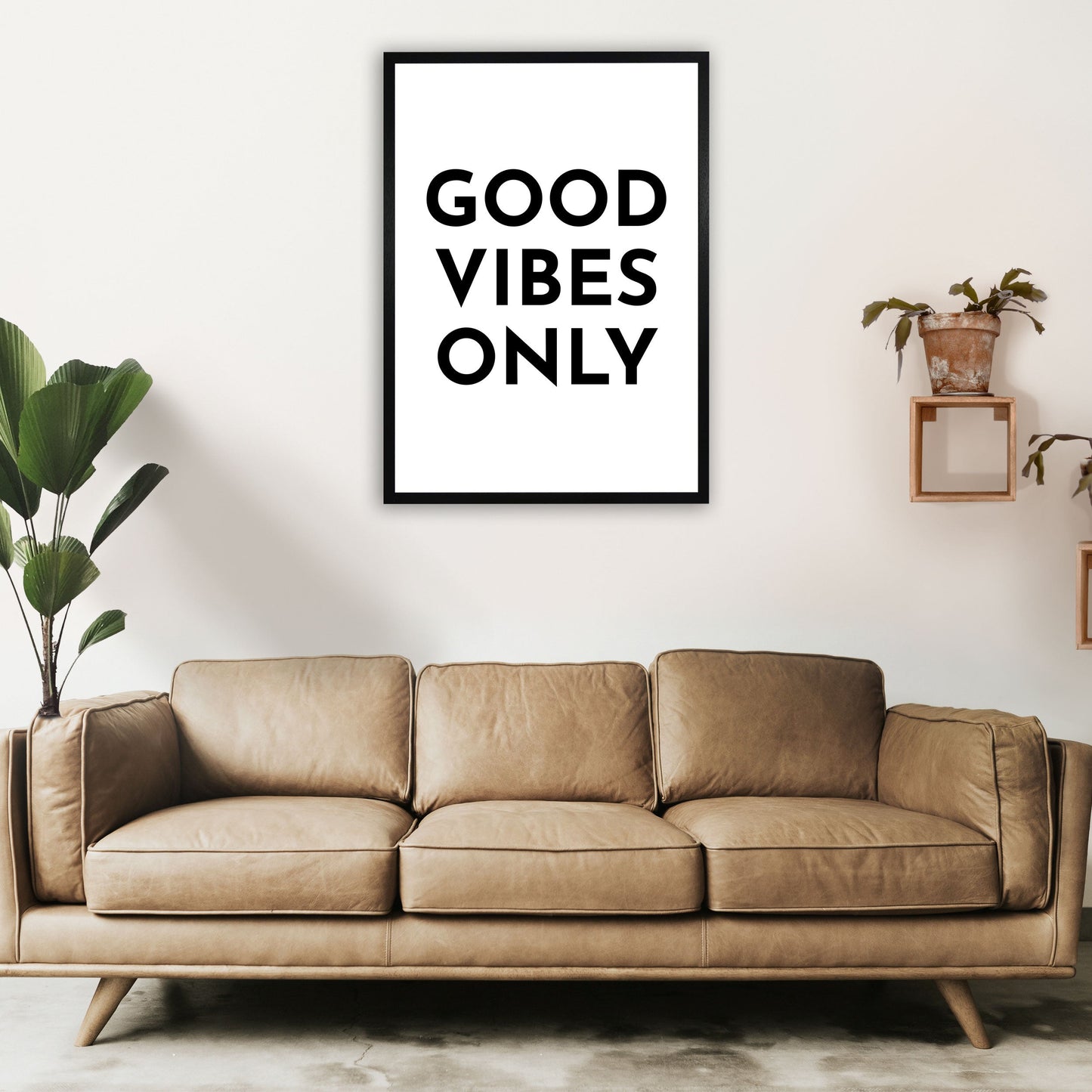 Frendorf | Good Vibes Only Typografie Kunstdruck