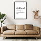 Frendorf | Dickhead Definition Kunstdruck