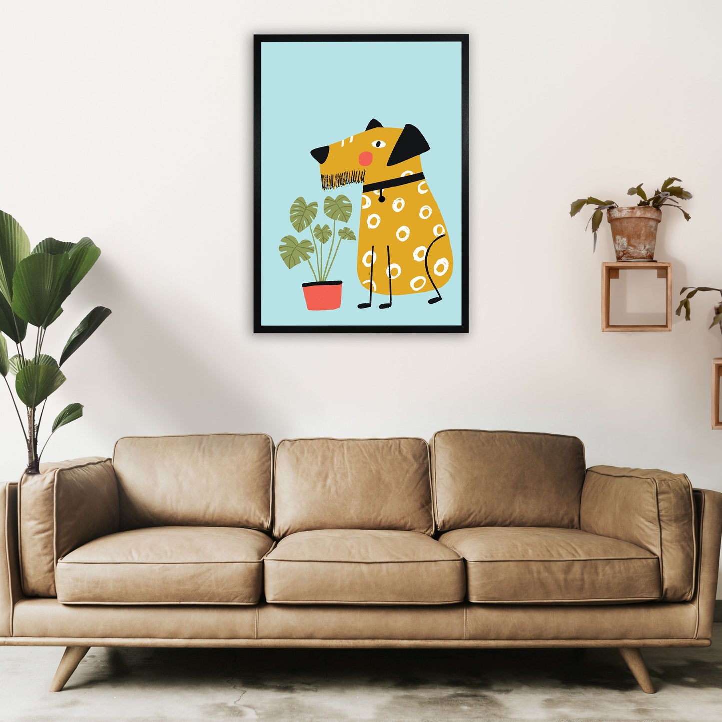 Bearded Dog Kunstdruck von Pixy Paper