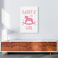 Daddy's Little Girl Rahmen Kunstprint für das Kinderzimmer