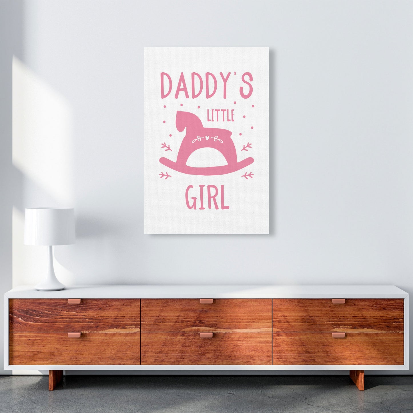 Daddy's Little Girl Rahmen Kunstprint für das Kinderzimmer