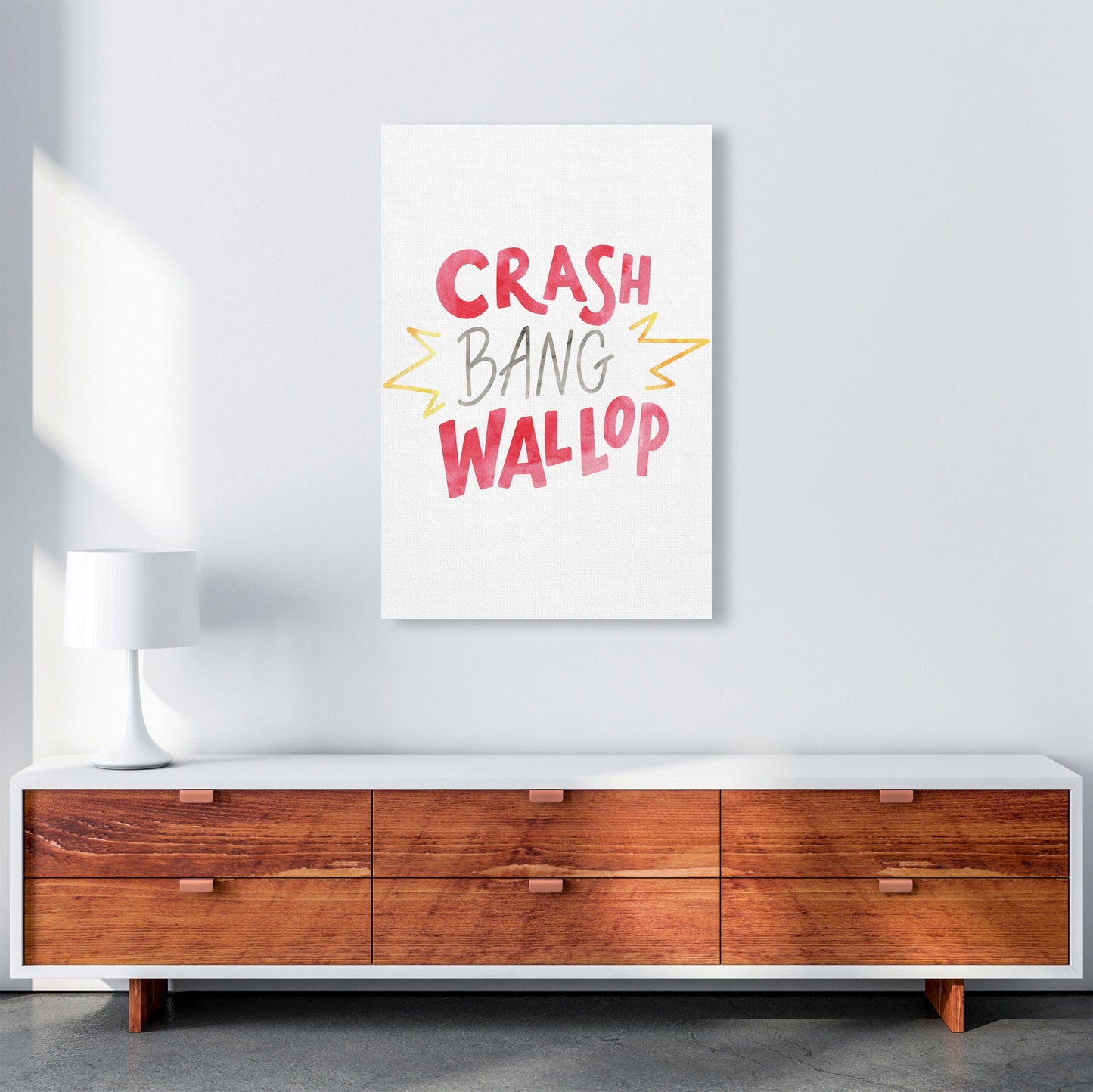 Crash Bang Wallop Aquarell Moderner Druck