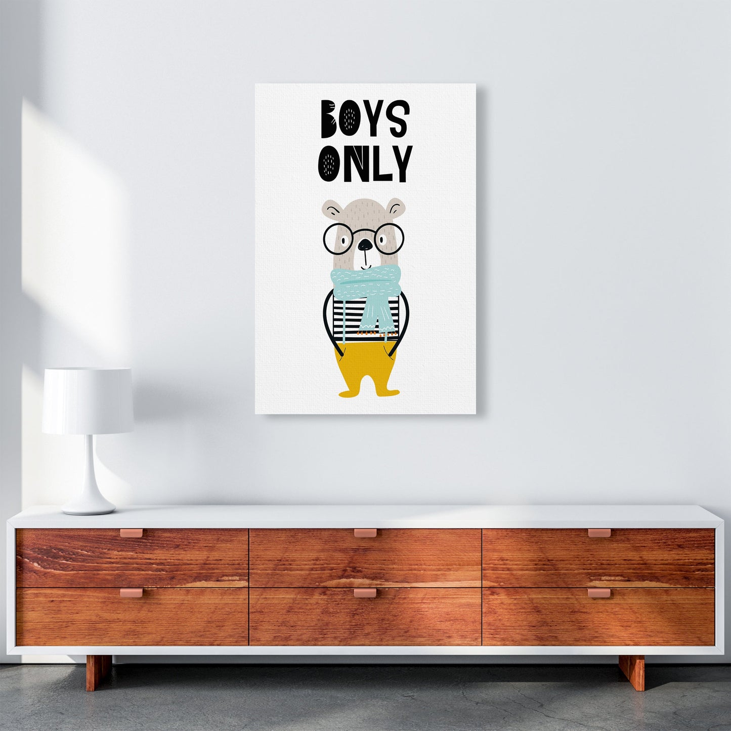 Jungen Nur Tier Pop Art Druck